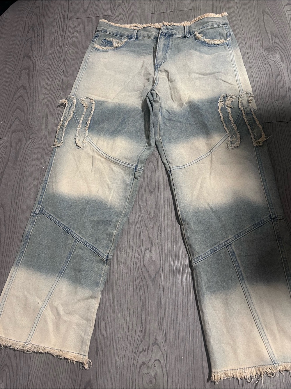 Relaxed Tie-Dye Light Blue Women’s Jeans